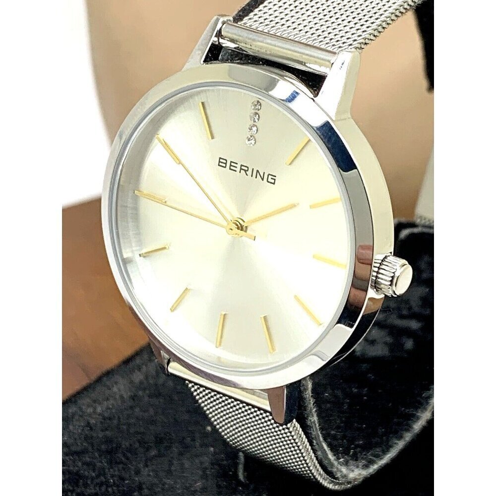 Bering Women's Watch 13434-001 Quartz Silver Dial Stainless Steel Mesh 3…